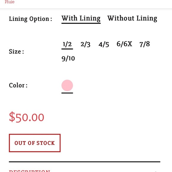 Little girl’s Pluie Pluie fleece lined, hooded raincoat - Picture 11 of 11